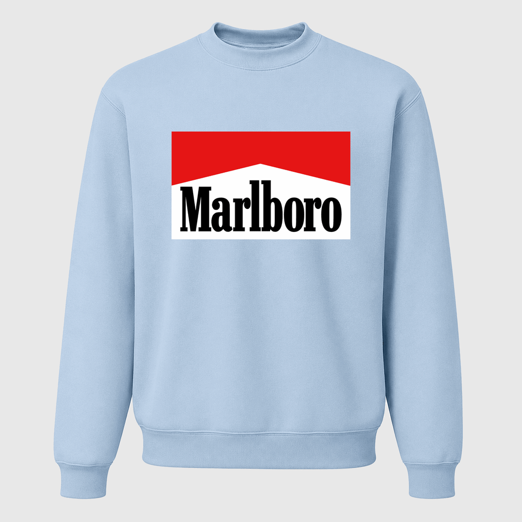 Men's Marlboro Crewneck Sweatshirt - Sky Blue