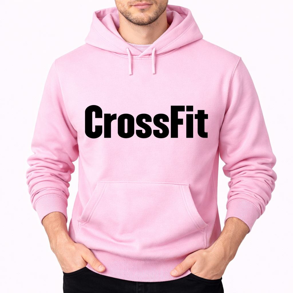 Men's Crossfit Pullover Hoodie - Pink
