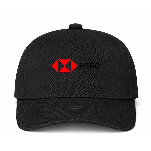 HSBC Logo Black Dad Baseball Cap Hat