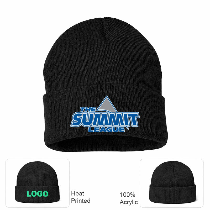 The Summit League Black Beanie Hat