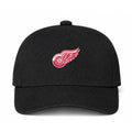 Detroit Red Wings NHL Logo Black Dad Baseball Cap Hat