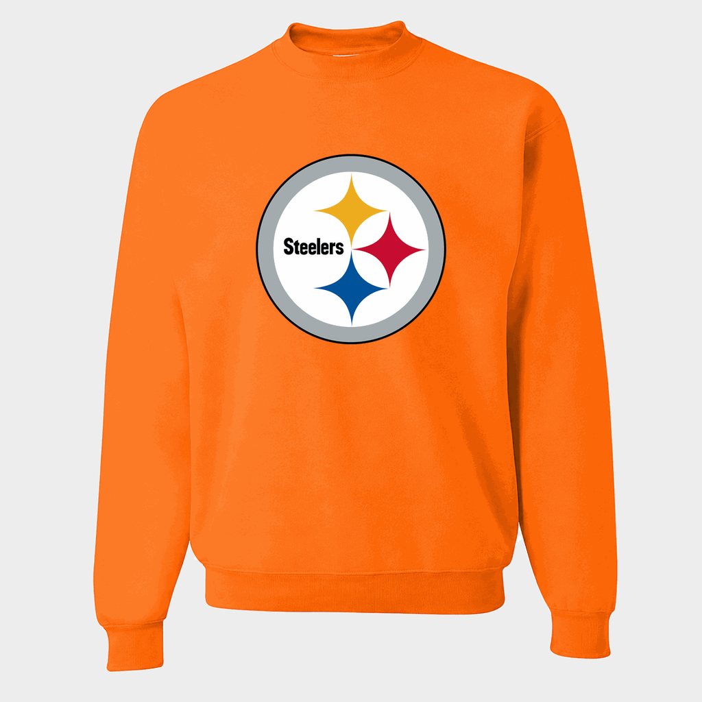 Men's Pittsburgh Steelers Crewneck Sweatshirt - Orange