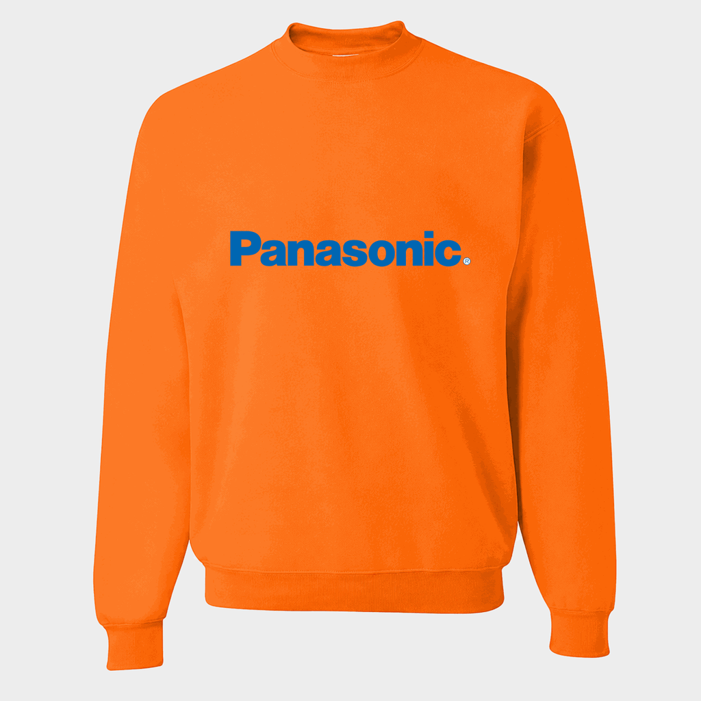 Men's Panasonic Crewneck Sweatshirt - Orange