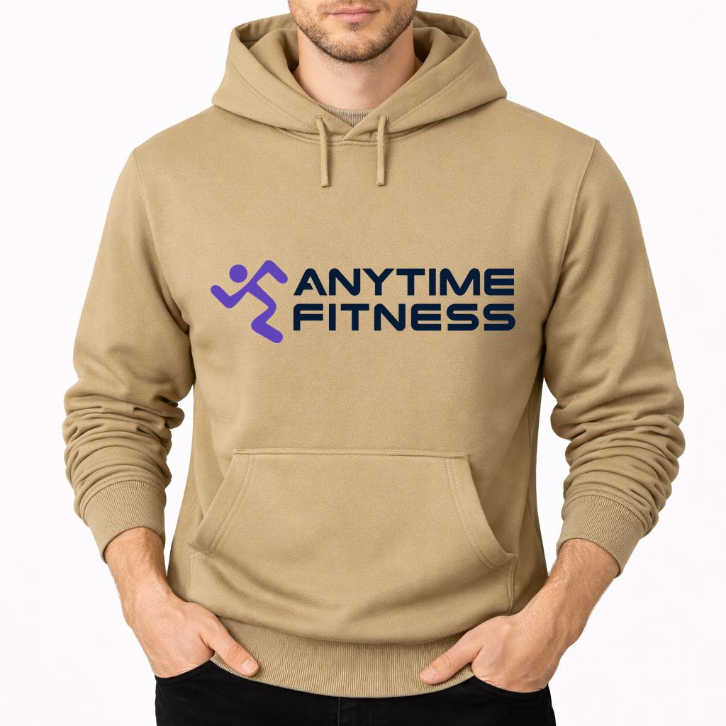 Men's Anytime Fitness Pullover Hoodie - Tan