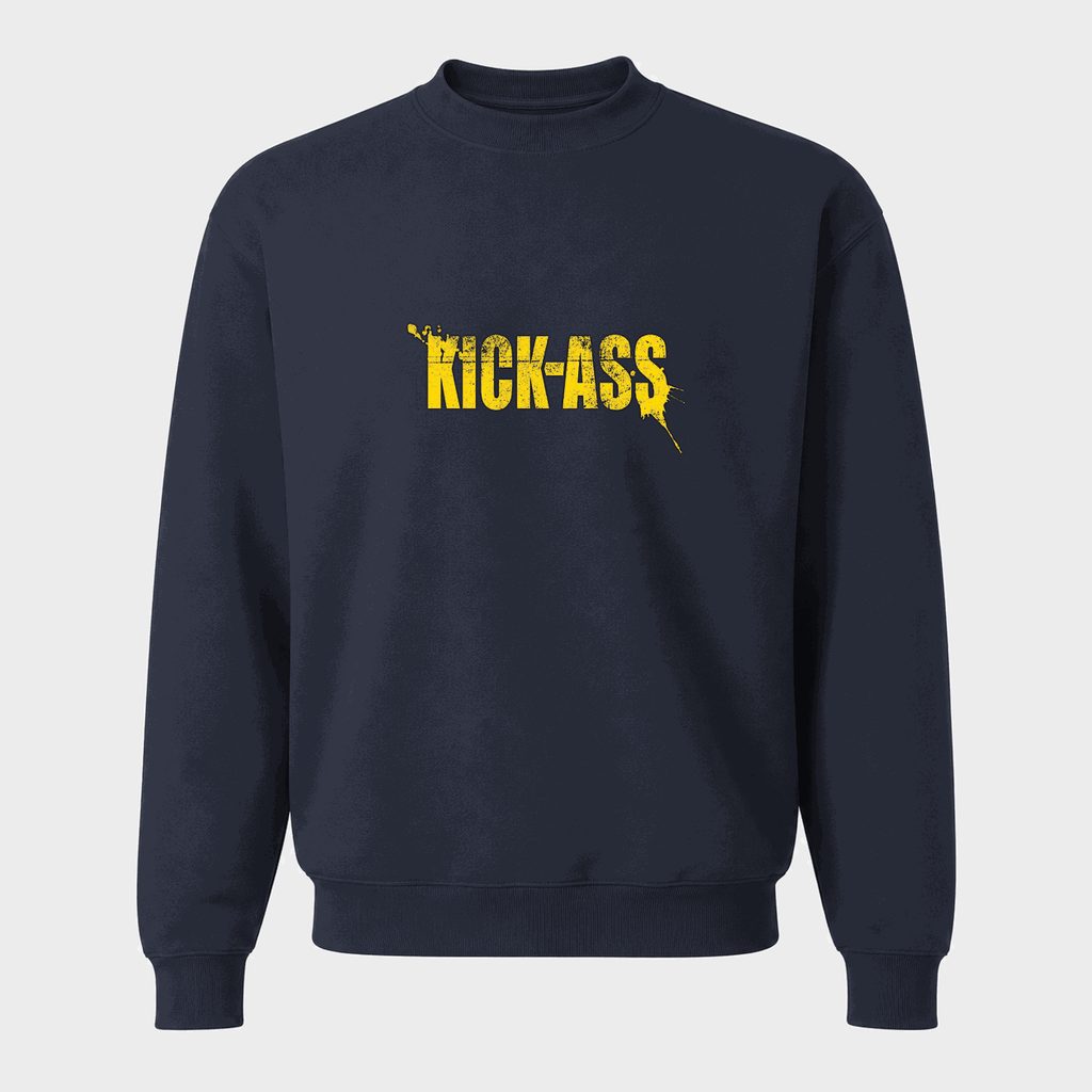 Men's Kick-Ass Crewneck Sweatshirt - Navy