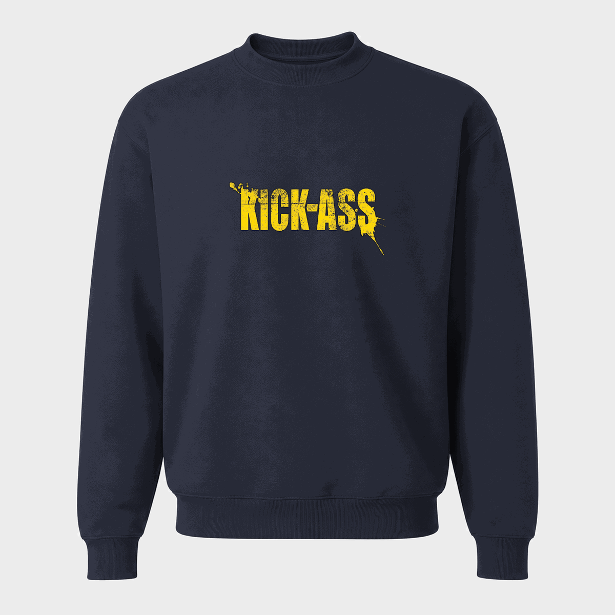 Men's Kick-Ass Crewneck Sweatshirt - Navy