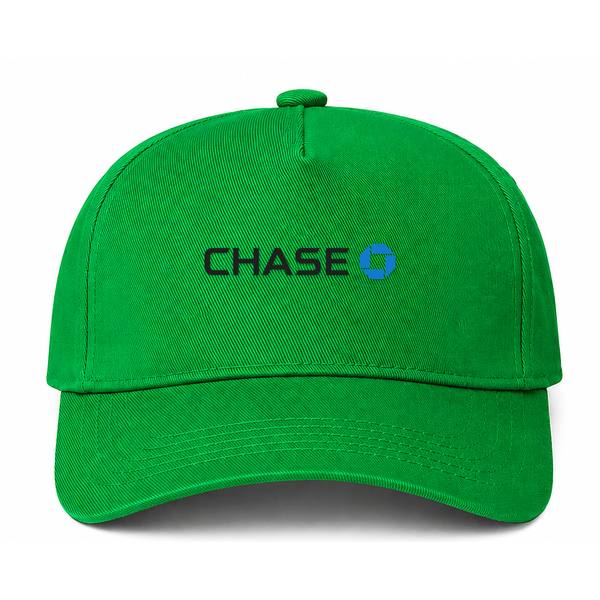 Chase Bank Black Logo Green Dad Baseball Cap Hat