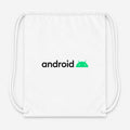Android Drawstring Bag - White