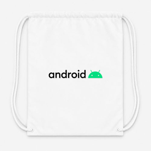 Android Drawstring Bag - White