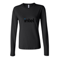 Women's Intel logo 500x281 min Long Sleeve T-Shirt - Black