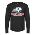 Men's Utah Tech Trailblazers Logo Long sleeves Cotton Blend T-Shirt - Black