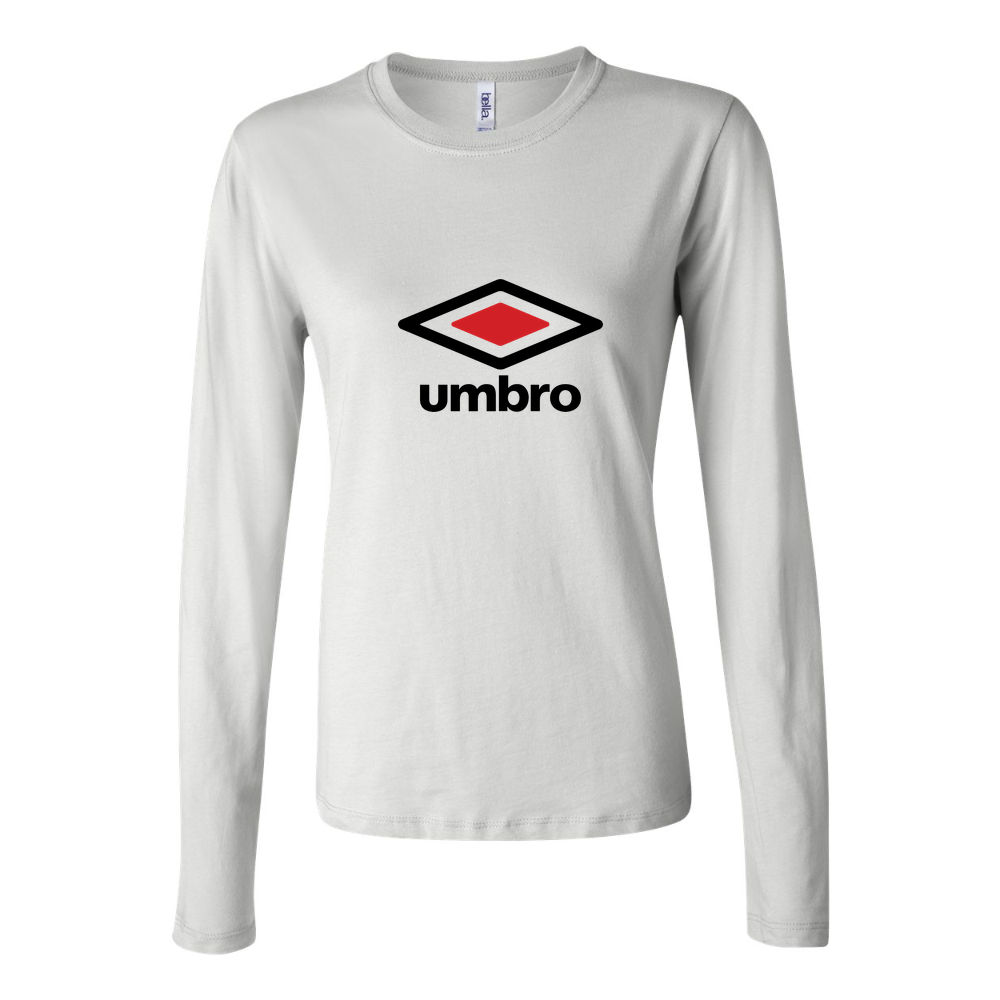 Women's Umbro Logo 1536x864 Long Sleeve T-Shirt - White
