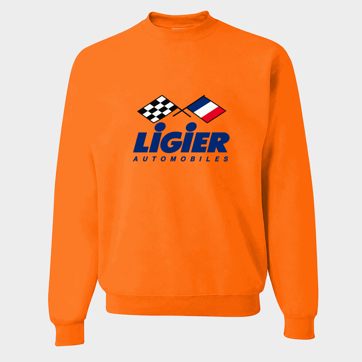 Men's Ligier Automobiles Crewneck Sweatshirt - Orange