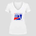 Women's Arrows F1 Team V Neck T-Shirt in white