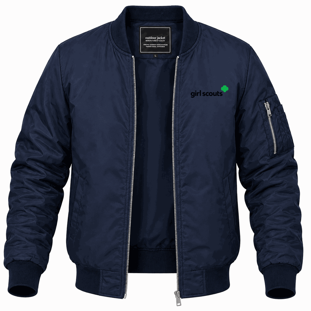 Men's Girl Scouts Lightweight Bomber Jacket - Navy