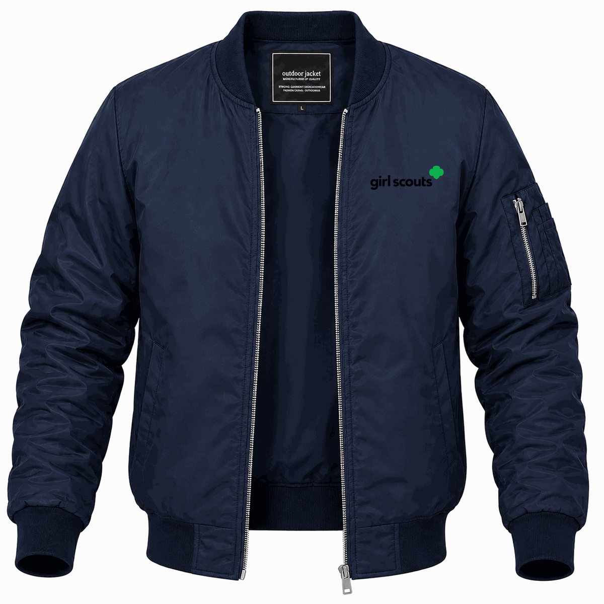 Men's Girl Scouts Lightweight Bomber Jacket - Navy
