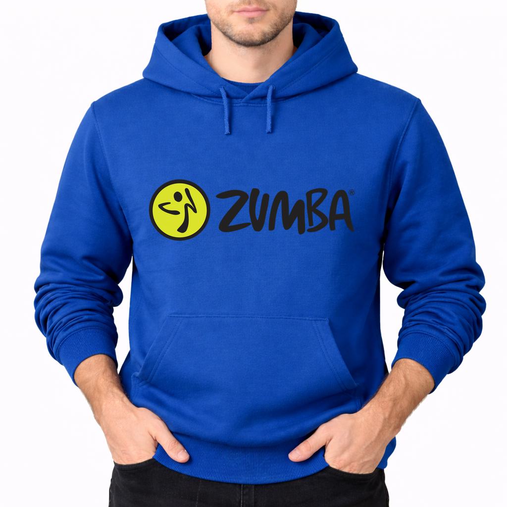 Men's Zumba Fitness Pullover Hoodie - Blue