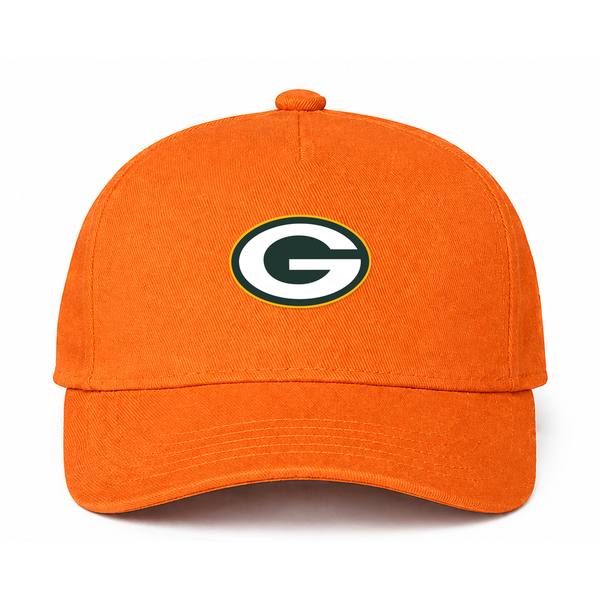 Green Bay Packers NFL Logo Orange Dad Baseball Cap Hat