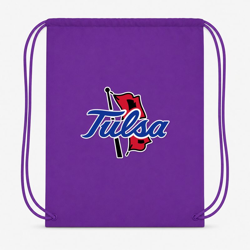 Tulsa Golden Hurricane Drawstring Bag - Purple