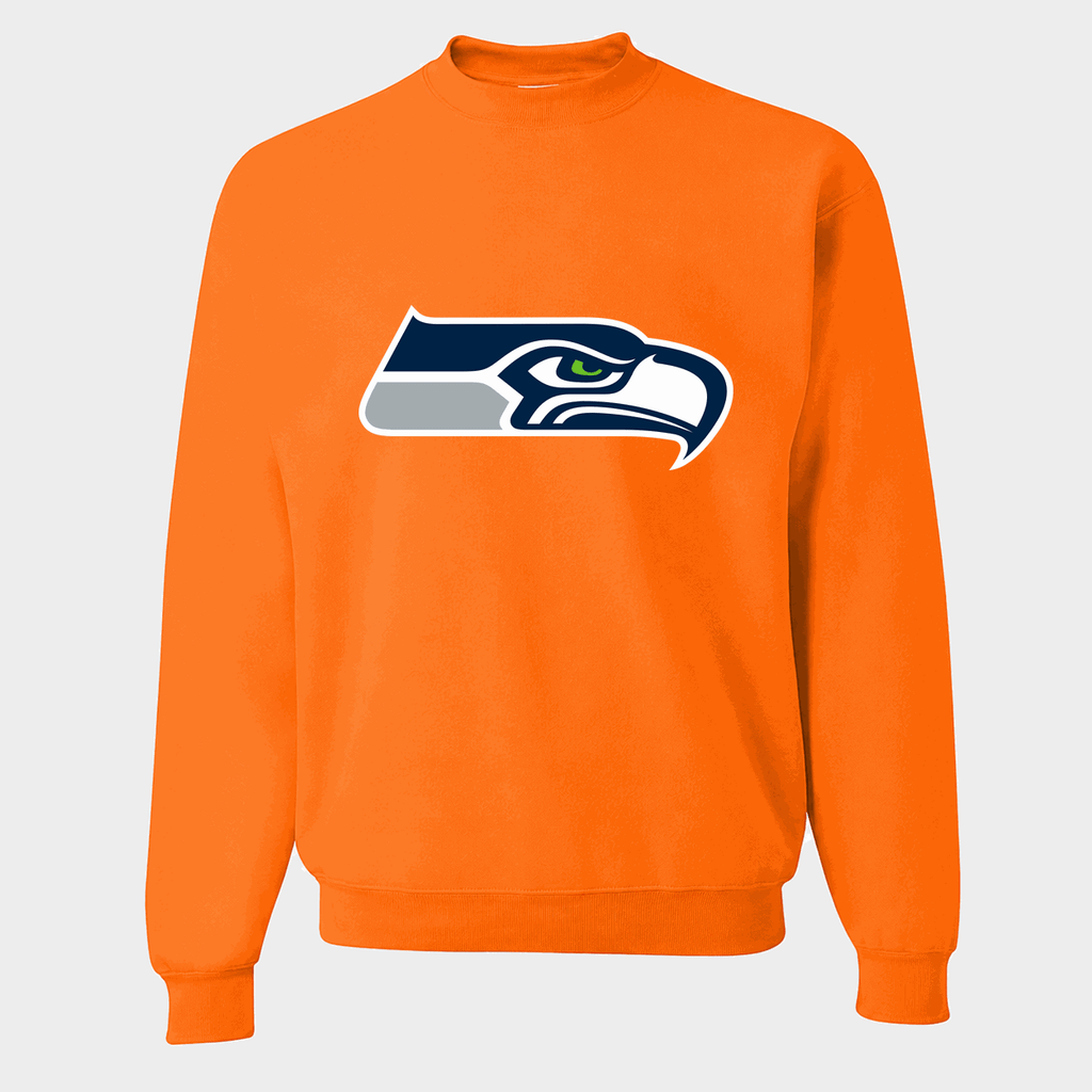 Men's Seattle Seahawks Crewneck Sweatshirt - Orange