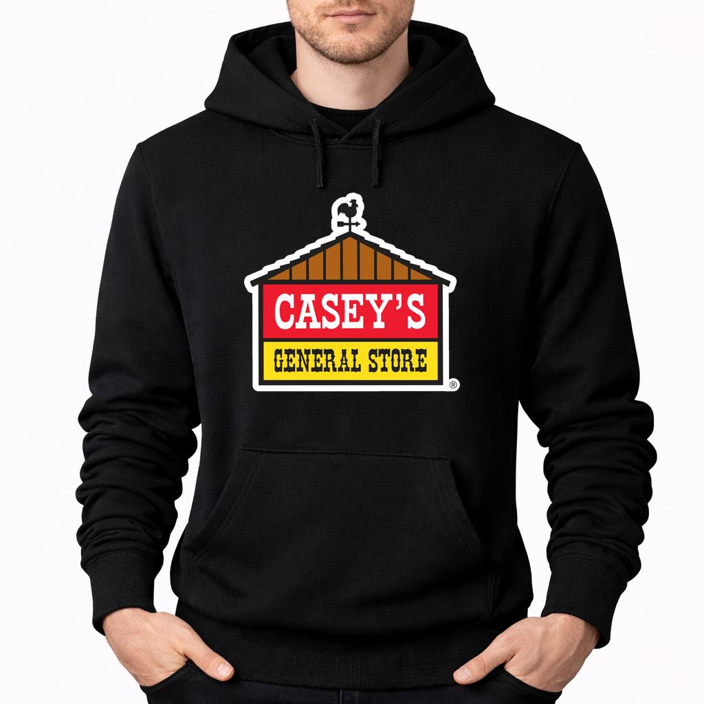 Men's Casey's General Stores Pullover Hoodie - Black