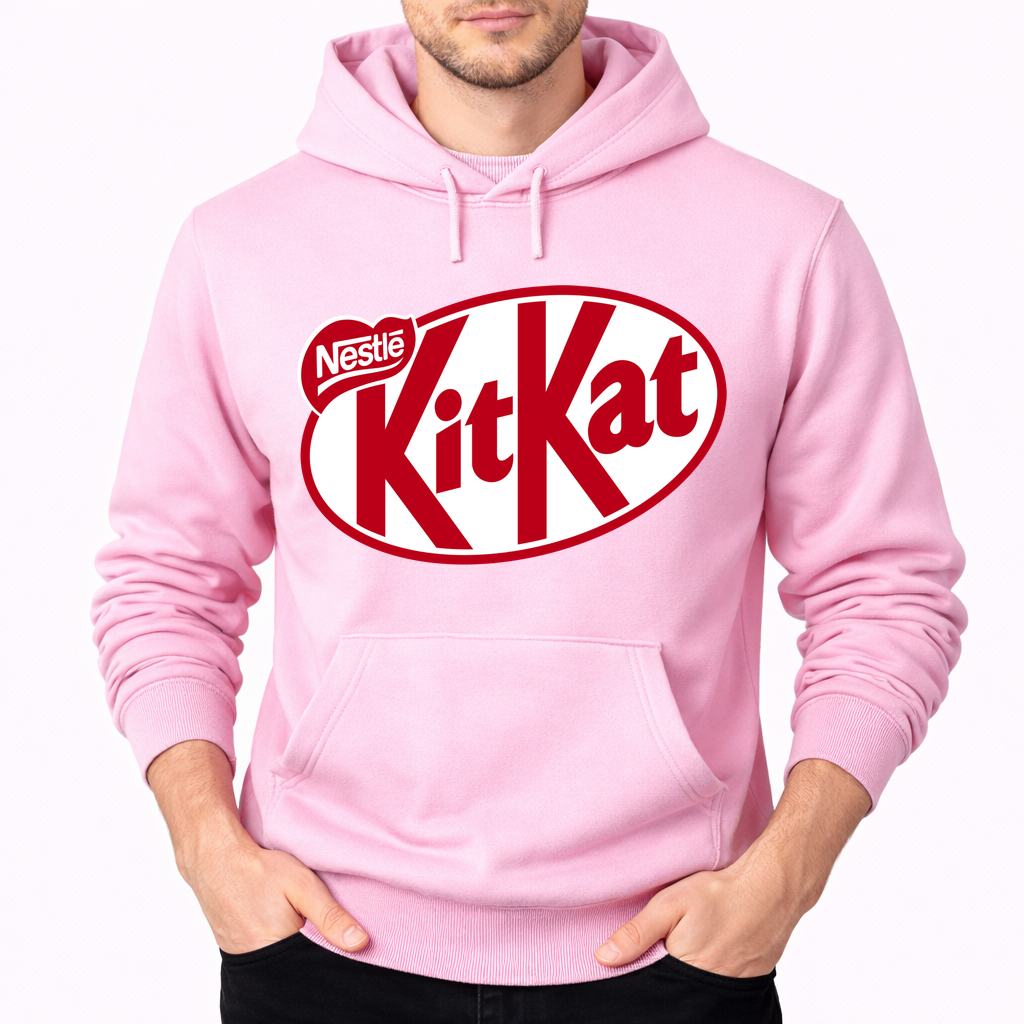 Men's Kit Kat Pullover Hoodie - Pink