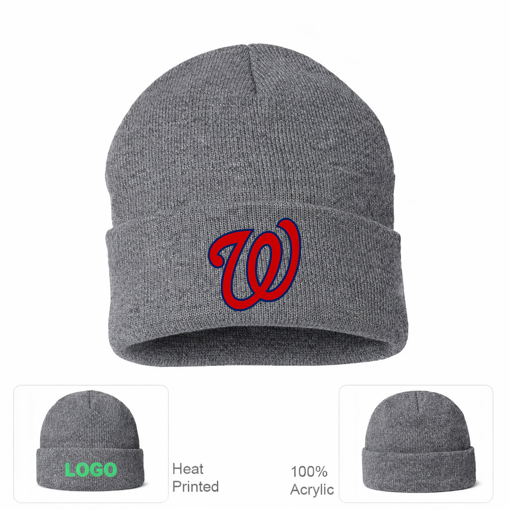 MLB Washington Nationals Beanie Hat - Gray