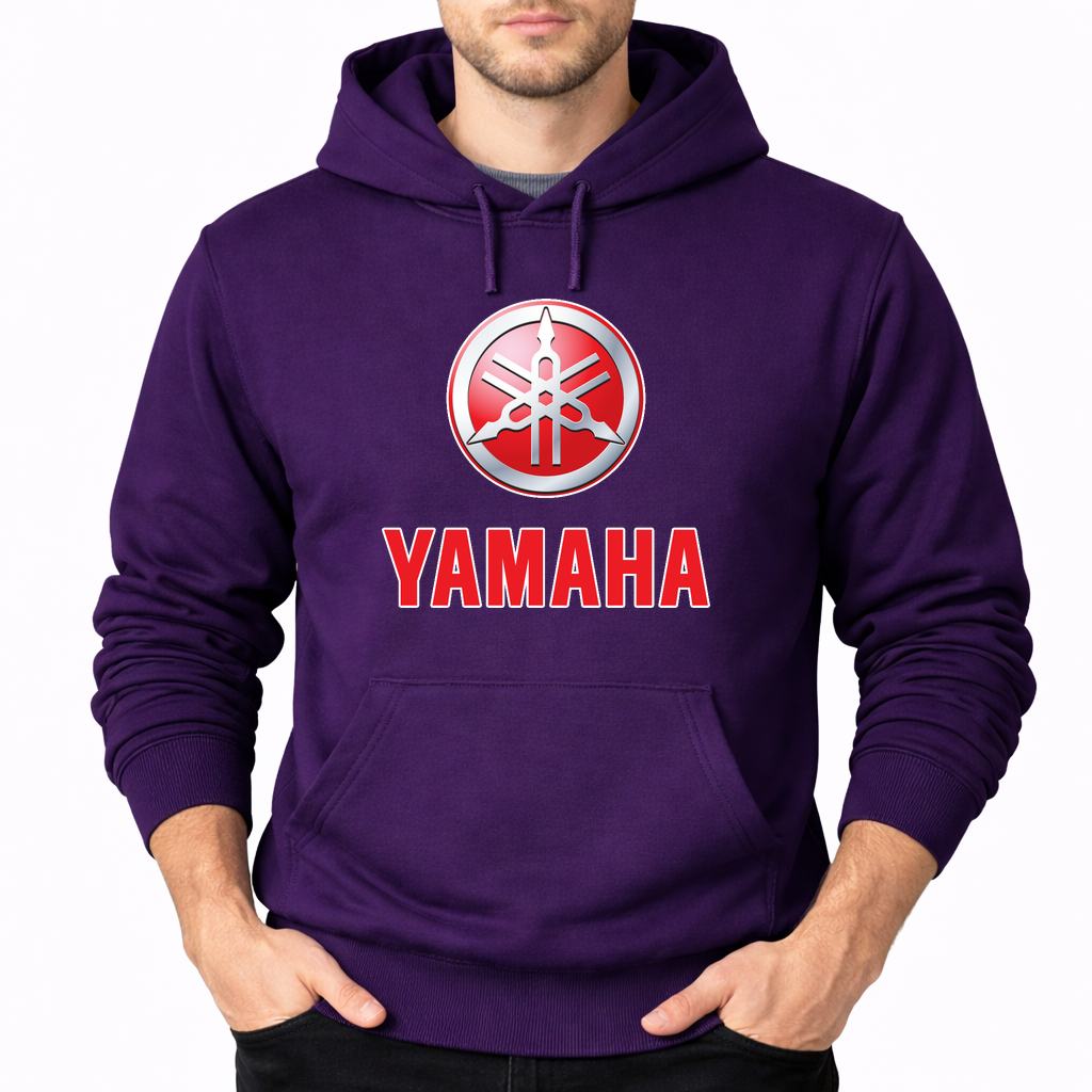Men's Yamaha Pullover Hoodie - Purple
