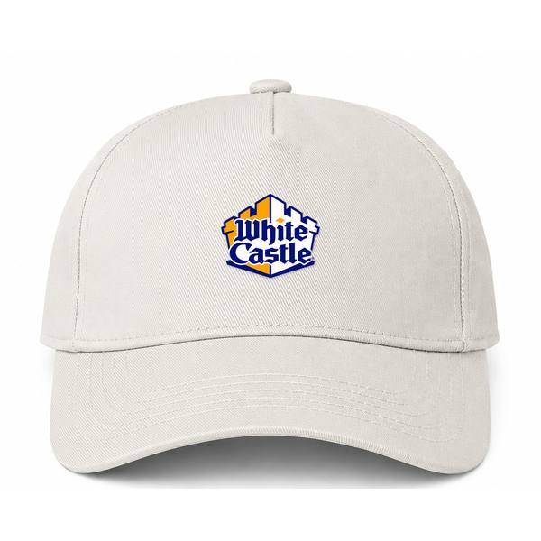 White Castle Logo Beige Dad Baseball Cap Hat