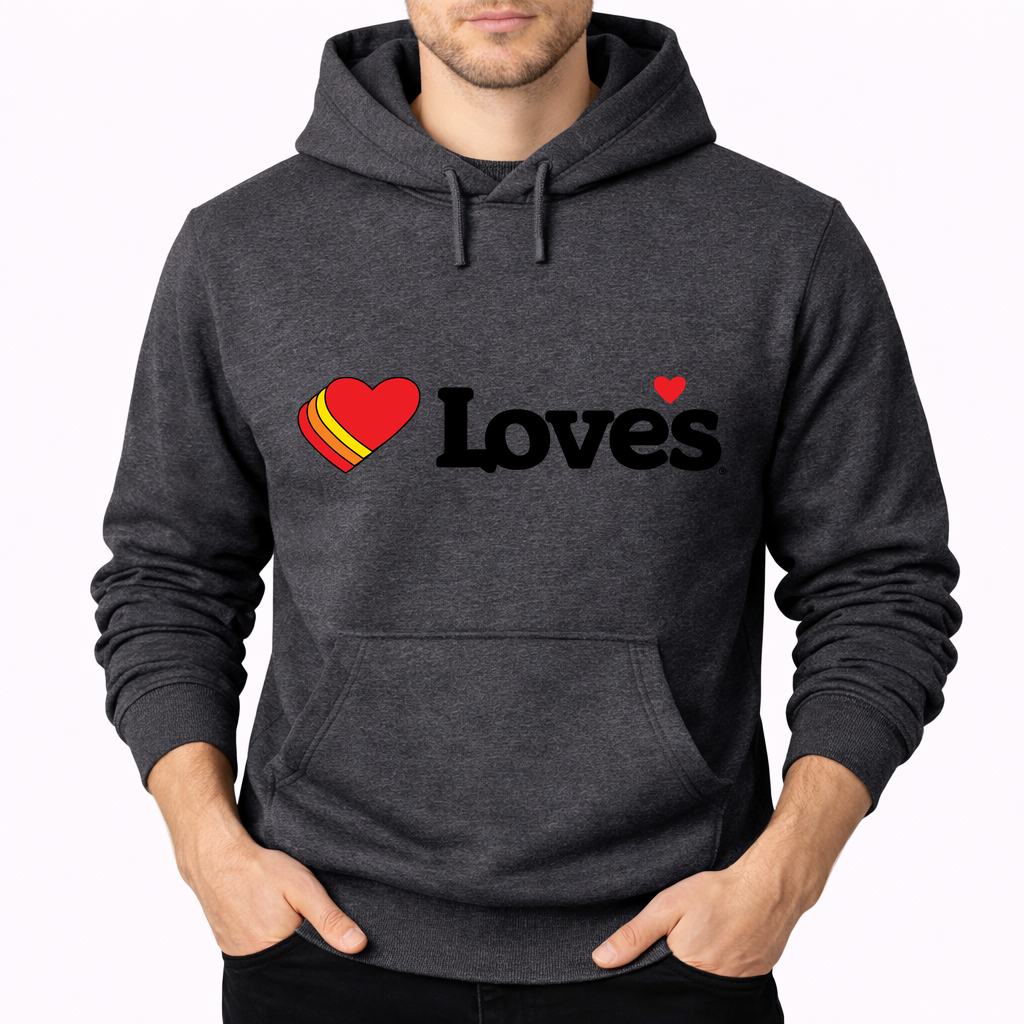 Men's Love's Travel Stops Pullover Hoodie - Charcoal