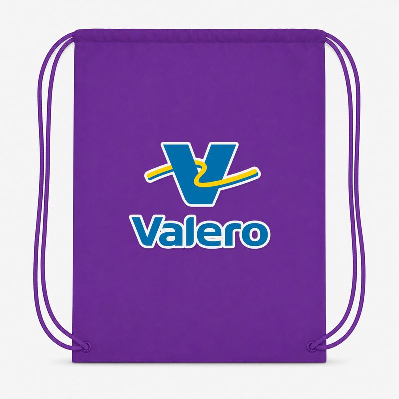Valero Gas Station Drawstring Bag - Purple