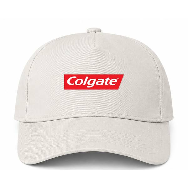Colgate Logo Beige Dad Baseball Cap Hat