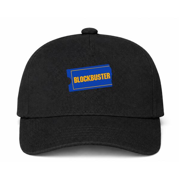 Blockbuster Logo Black Dad Baseball Cap Hat