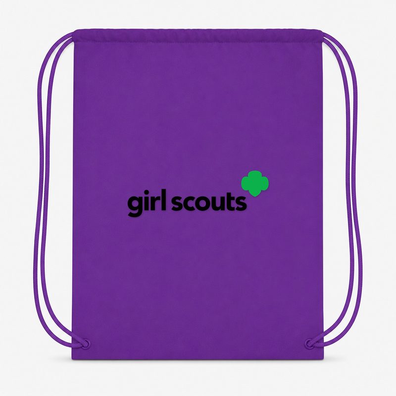 Girl Scout Drawstring Bag - Purple