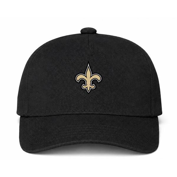 New Orleans Saints NFL Logo Black Dad Baseball Cap Hat