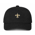 New Orleans Saints NFL Logo Black Dad Baseball Cap Hat