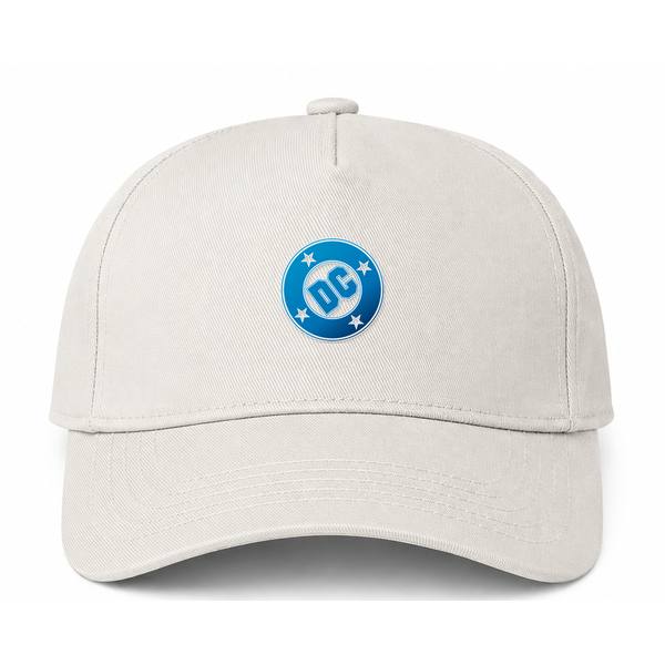 DC Comics Logo Beige Dad Baseball Cap Hat