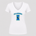 Women's Texas A&M Corpus Christi Islanders V Neck T-Shirt in white