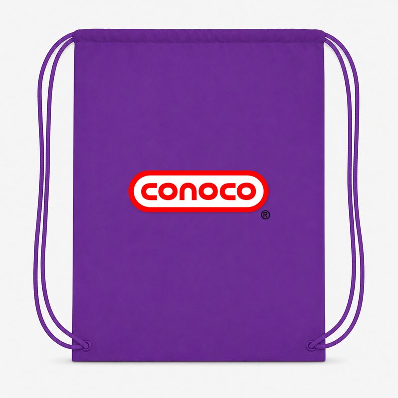 Conoco Drawstring Bag - Purple
