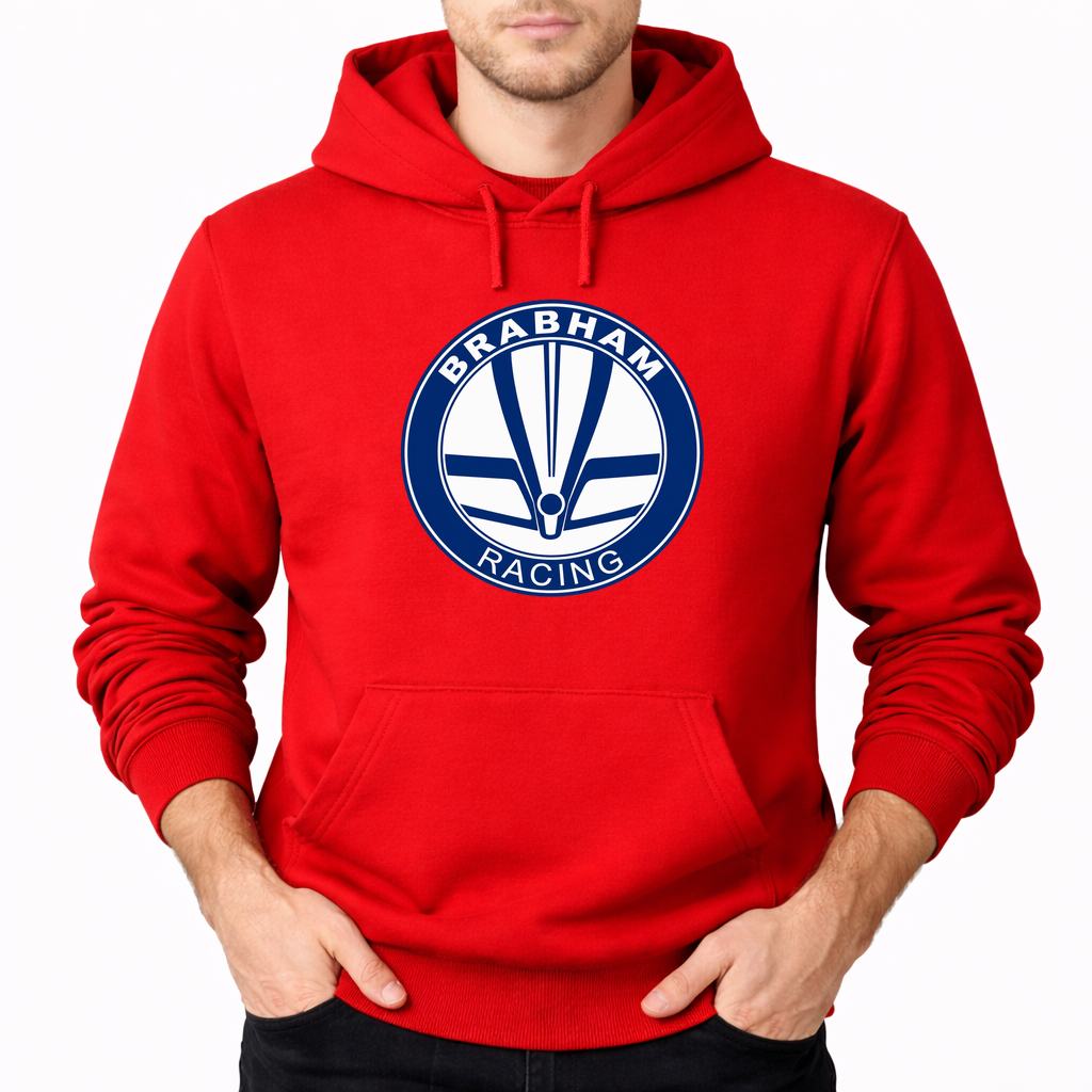 Men's Brabham Racing Pullover Hoodie - Red