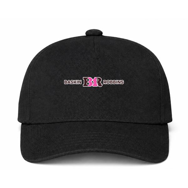 Baskin-Robbins Logo Version 2 Black Dad Baseball Cap Hat