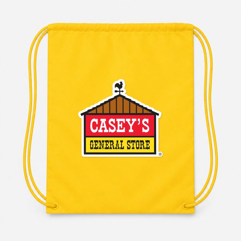 Caseys General Stores Drawstring Bag - Yellow