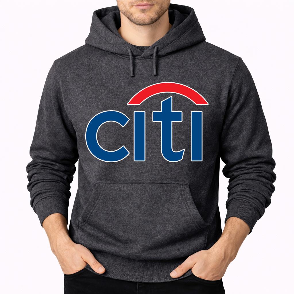 Men's Citi Bank Pullover Hoodie - Charcoal