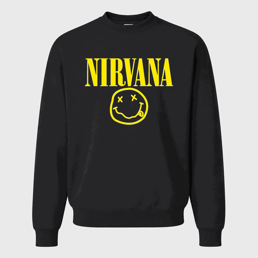 Men's Nirvana Crewneck Sweatshirt - Black