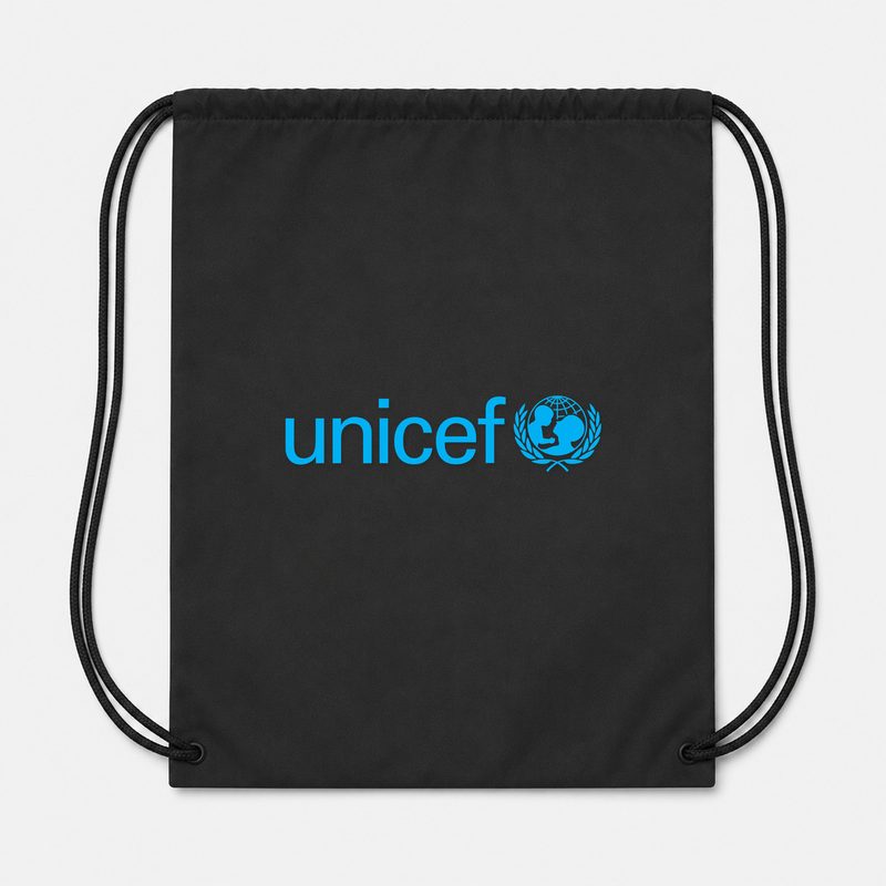 UNICEF Drawstring Bag - Black