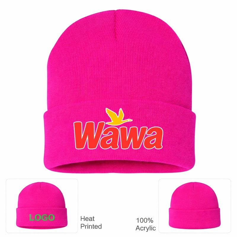 Wawa Gas Station Hot Pink Beanie Hat