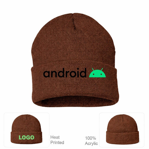 Android Beanie Hat - Brown