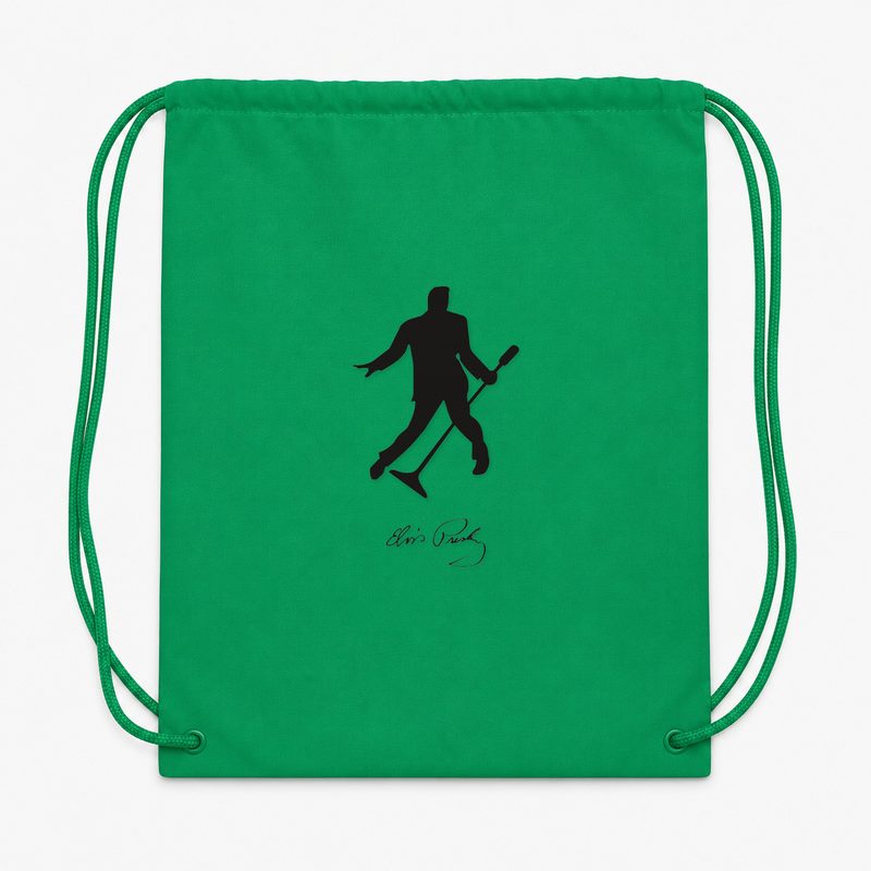 Elvis Presley Drawstring Bag - Green