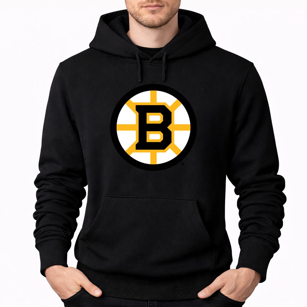 Men's Boston Bruins Pullover Hoodie - Black