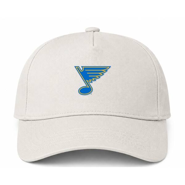 St. Louis Blues NHL Logo Beige Dad Baseball Cap Hat